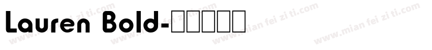 Lauren Bold字体转换